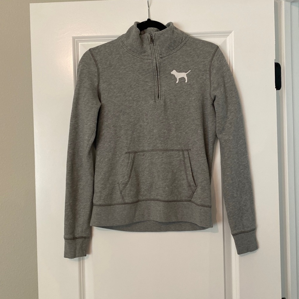 Pink gray sweatshirt